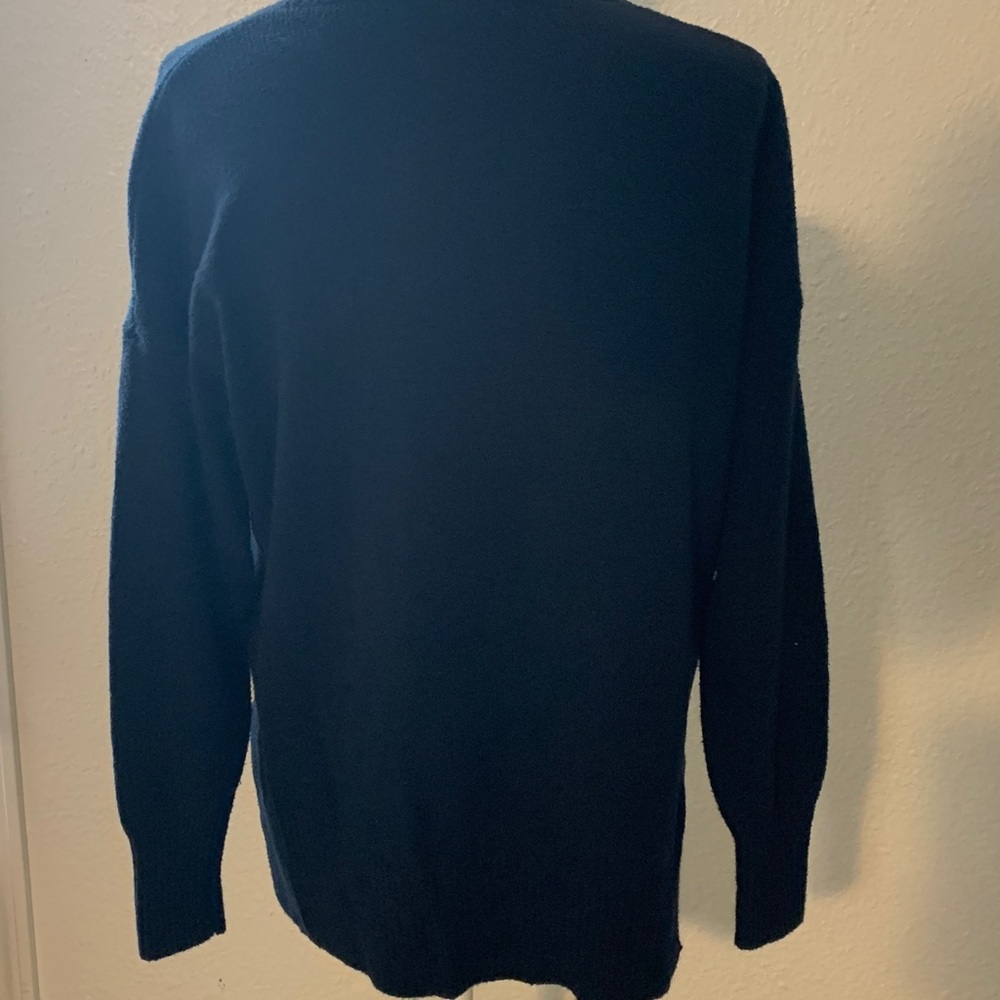 Banana Republic Dark Blue crewneck cotton Sweater women’s size medium - Picture 6 of 9